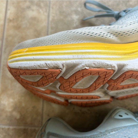 HOKA Bondi 8 Max Cushioned Road Running Shoes Women’s Size 11 Aqua NO INSOLES - Picture 11 of 16